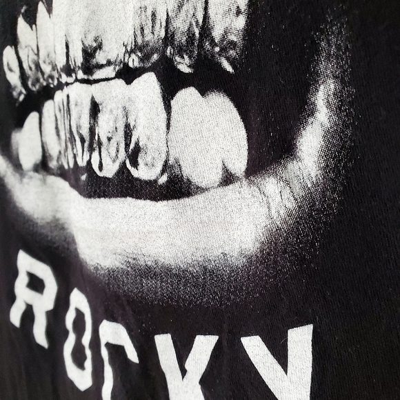 ASAP ROCKY Official A$AP Merch Rap / Hip Hop Graphic Grillz Black T-Shirt (XS) - Picture 4 of 8